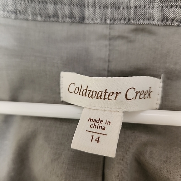COLDWATER CREEK LINEN JACKET NWT SZ 14 - Picture 3 of 8